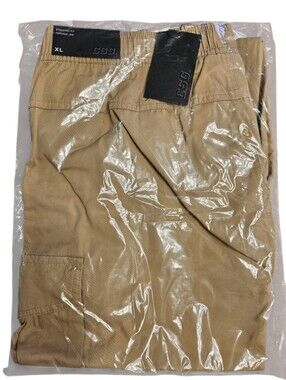 CSG Everett Cargo Pants Men’s XL Tan Khaki Standard Fit Tapered Leg NWT